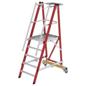 MUNK Günzburger Steigtechnik 036325 sklolaminát/hliník rebrík s platformou Max.prac. výška: 3.15 cm; 036325