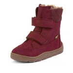 Dievčenská zimná barefoot obuv ZERU TEX WINTER Bordeaux Froddo G3160240-8 - 28