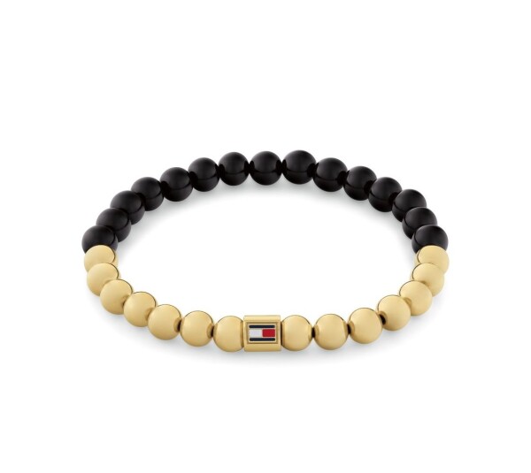 Tommy Hilfiger Korálkový náramok s onyxom Semi-Precious Beads 2780961