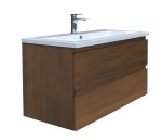 Kúpeľňová skrinka s umývadlom SAT B-Way 99x50x45 cm orech mat BWAY2100NUTU BWAY2100NUTU