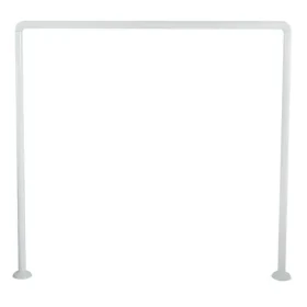 MSV rohová tyč na sprchový záves biela / Tyč na sprchový záves / rohová / hliník / 80 x 80 x 80 cm