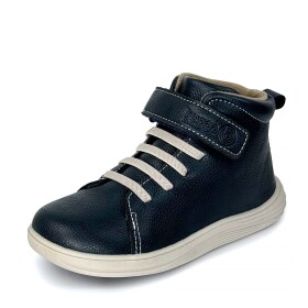 Chlapčenská celoročná barefoot obuv Bugga KAMA Navy B00200-04 - 32