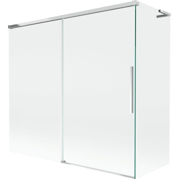 MEXEN/S - Rox L vaňová zástena 2-krídlová posuvná 170 + 70 x 150, transparent, chróm 8C9L-170-070-01-00