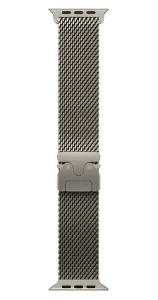 Apple Watch Milanese Loop 49 mm prírodný Titan M / Remienok milánsky ťah / 155-185 mm (MGHP4ZM/A)