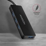 AXAGON HUE-G1A / 4x USB 3.2 Gen 1 SLIM húb / 14cm (HUE-G1A)