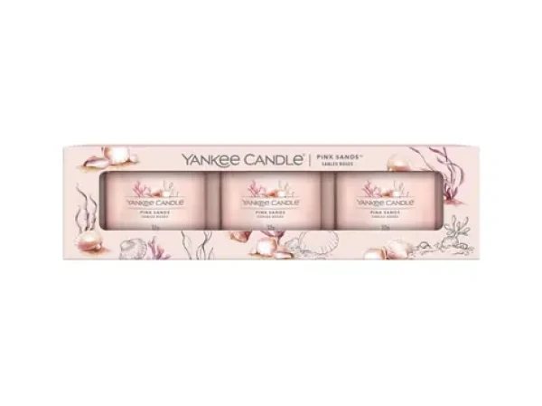 Yankee Candle Sada Votívnych Sviečok Plnených V Skle Pink Sands (5038581167367)