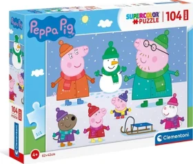 Clementoni PUZZLE Prasiatko Peppa: Zima MAXI