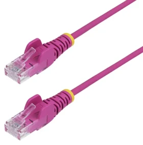 StarTech CAT6 U/UTP Slim 1m růžová / Síťový kabel / RJ-45 / PoE (N6PAT100CMPKS)
