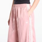 Kalhoty adidas Originals Satin Wide Leg Tracksuit Bottoms Ruffle 3-Stripes Wonder Mauve/ Cream White S