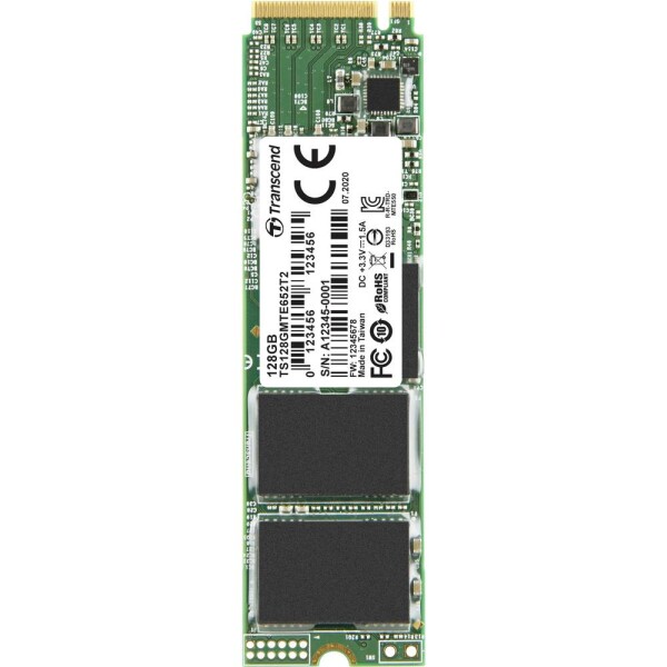 Transcend MTE652T2 128GB M.2 2280 PCI-E x4 Gen3.1 NVMe (TS128GMTE652T2)