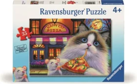 Ravensburger Puzzle: Pizza pre mačku - rozmanitosť chutí