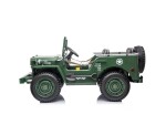 Mamido Mamido Detský elektrický Jeep Willys 24V 4x4 trojmiestny zelený