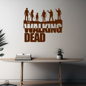Veselá Stena Samolepka The Walking Dead Farba: hnedá, Veľkosť: 60 x 53 cm
