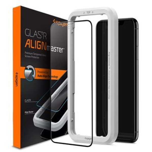 Spigen AlignMaster Glass FC ochranné sklo pre Apple iPhone 11 amp; XR (AGL00106)