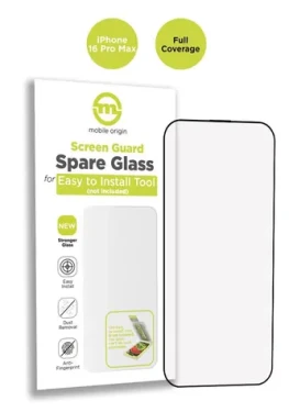 Mobile Origin Screen Guard Spare Glass Full Coverage pre Apple iPhone 16 Pro Max / náhradné sklo pre inštalačnú sadu (SGA-SP-F-i16ProMax)