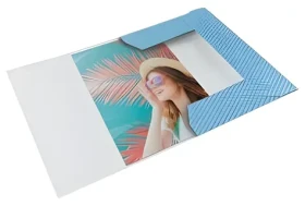 Esselte Colour'Breeze modrá / Dosky na dokumenty / A4 / Kartón / S gumičkou (628492)