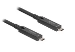 DeLock Kábel USB-C (M) - USB-C (M) 15 m / AOC / DisplayPort 1.4 / 20 V 3 A (84258)