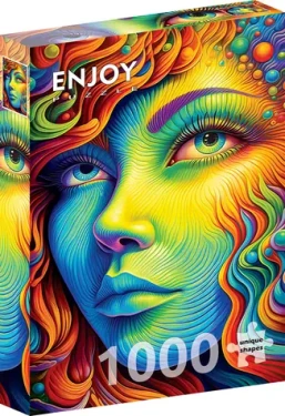ENJOY Puzzle Maľovaná slečna