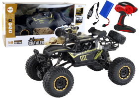 Mamido Veľké diaľkovo ovládané auto v mierke 1:8 s ovládaním 2.4G čierne