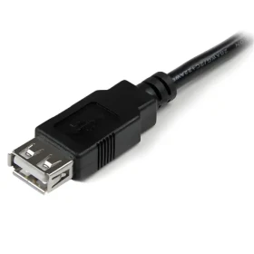 StarTech / Predlžovací kábel USB-A M/F / USB 2.0 / 15 cm / čierna (USBEXTAA6IN)