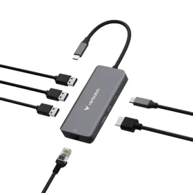 Verbatim USB-C Essentials Multiport Hub / 6 portov / 3× USB-C 3.2 Gen 1 / HDMI / USB-C PD / RJ-45 (32157)