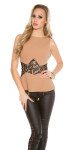 Elegant Koucla top with lace transparent