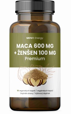 MOVIT Maca 600 mg + Ženšen 100 mg - 90 kps.