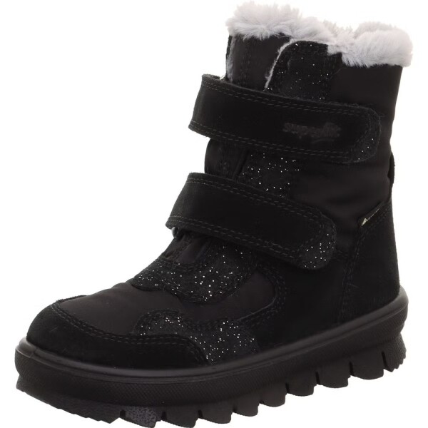 Dievčenské zimné topánky FLAVIA Black/Silver GTX Superfit 1-000229-0000 - 37