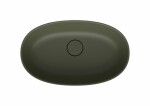 Umývadlo na dosku SAT Aula 60x36 cm zelená mat bez otvoru pre batériu, bez prepadu SATAU6036G SATAU6036G