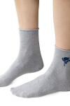 Dámske vzorované ponožky 099 MELANŽOVÁ SVĚTLE ŠEDÁ 38-40