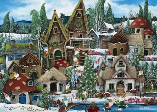ALIPSON Puzzle Vianočný škriatok