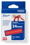 Brother TZE-RW54 páska vínovo červená / zlatá tlač / šírka 24mm / 4M (TZERW54)