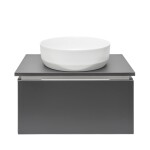 Kúpeľňová skrinka s krycou doskou SAT Feel 60x30x46 cm antracit mat SATFEEL60ANTD SATFEEL60ANTD