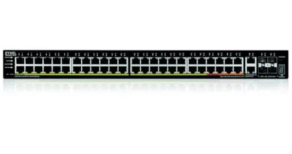 ZyXEL XGS2220-54 / Switch / 48x GbE PoE+ / 4X SFP+ 10GbE / 600W PoE / L3 / Nebula FlexPro (XGS2220-54HP-EU0101F)