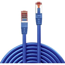 LINDY 47723 RJ45 sieťové káble, prepojovacie káble CAT 6 S/FTP 10.00 m modrá s ochranou 1 ks; 47723