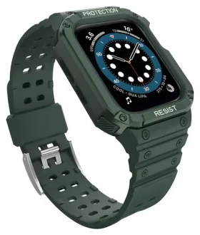 Hurtel Ochranné puzdro s remienkom pre Apple Watch 38/40/41 mm zelené / Puzdro s remienkom / 38/40/41 mm