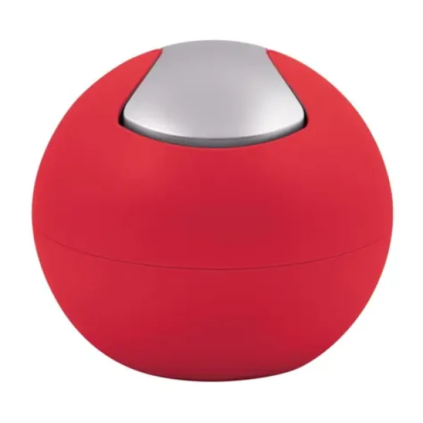 Spirella BOWL MATT mini výklopný odpadkový kôš 1 L matný červený/plast (7610583208590)