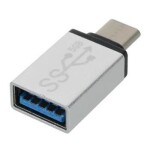 PremiumCord Adaptér USB 3.1 konektor C male - USB 3.0 A female strieborná / OTG (kur31-05)