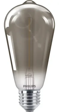 Philips Vintage ST64 dymová / LED žiarovka / E27 / 2,3 W / 100lm / 1800K / nestmievateľná (SKL000388851)