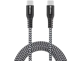Sandberg Survivor USB-C Cable 2M 100W / nabíjací kábel USB-C na USB-C