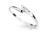Cutie Diamonds Krásny prsteň z bieleho zlata s diamantom DZ6738-1138-10-X-2 65 mm