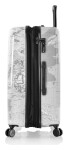 Veľký škrupinový kufor na kolieskach Heys Journey 3G L Black/White Map