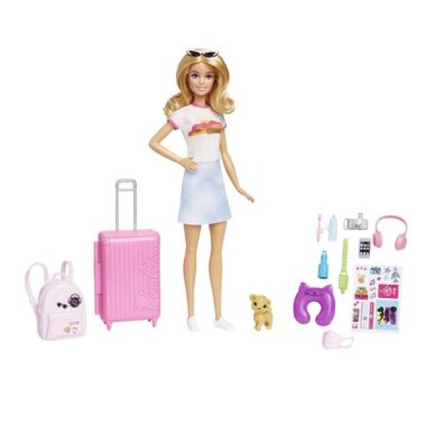 Mattel HJY18 Barbie Dreamhouse Adventure - Bábika Malibu na cestách