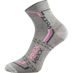 VOXX ponožky Franz 03 svetlo šedá/ružová 3 páry 35-38 114577