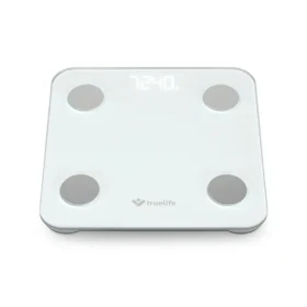 TrueLife FitScale W1 biela / osoní bluetooth váha / nosnosť 180 kg / 2× batéria AAA (TLCSMFSW1NNWA)