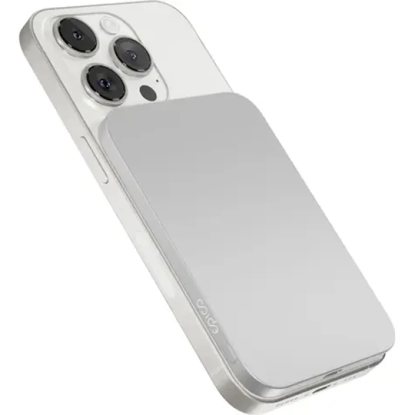 Epico UltraPack EM31 MagSafe strieborná / Bezdrôtová powerbanka / 3000 mAh / USB-C / 10W (9915112100084)
