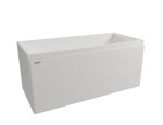 Kúpeľňová skrinka pod umývadlo Naturel Ancona 100x45x46 cm biela ANCONA2100DVBUB ANCONA2100DVBUB