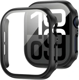 Tech-Protect Defense360 čierna / Ochranné púzdro s temperovaným sklom / Apple Watch 10 46 mm