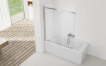 Vaňová zástena SAT Vision 140x120 cm chróm SATVZVI120CRT SATVZVI120CRT