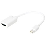 LogiLink CV0036B adaptér [1x mini DisplayPort zástrčka - 1x HDMI zásuvka] biela 15.00 cm; CV0036B